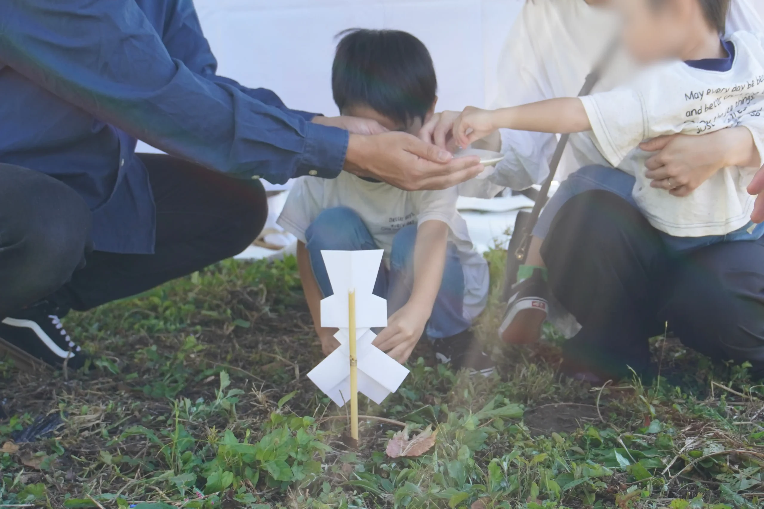秋晴れの空の下、ふたつの地鎮祭 ブログ画像 5